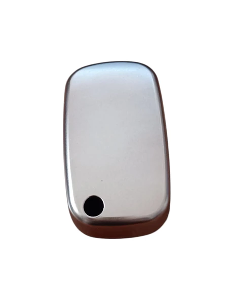 Renault Fuluence Anahtar Uyumlu Silikon Oto Anahtar Kumanda Kabı Kılıf Füme - 3