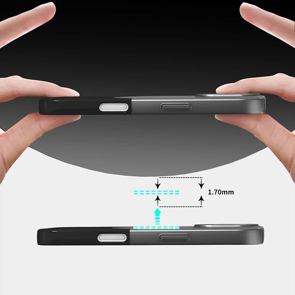 Apple iPhone 16 Kılıf M-Safe Şarj Özellikli Mıknatıslı Redclick Duble Kapak - Resim 2