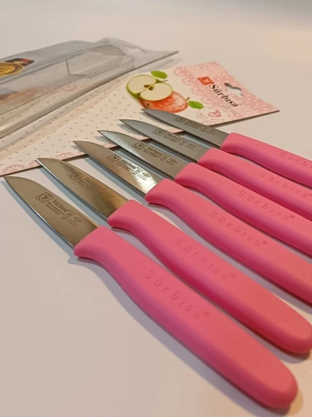 Sürbisa Meyve Takımı Pembe 6'lı 61007 7.0 cm - 4