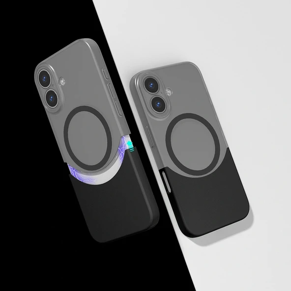 Apple iPhone 16 Plus Kılıf M-Safe Şarj Özellikli Mıknatıslı Redclick Duble Kapak ürün görseli 1