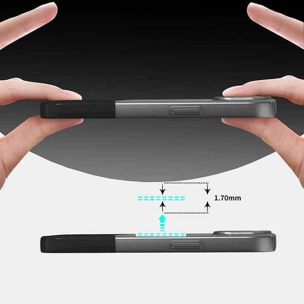 Apple iPhone 13 Kılıf M-Safe Şarj Özellikli Mıknatıslı Redclick Duble Kapak - Resim 2