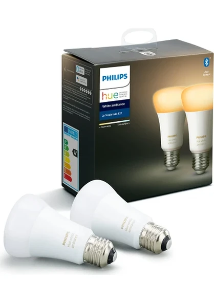 Philips HueWA 8-75W Beyaz Ambiyans Akıllı Ampul 2'li Ekopaket E27