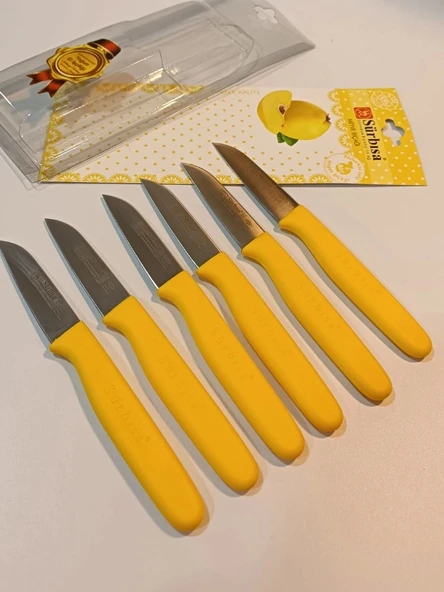 Sürbisa Meyve Takımı Sarı (6'lı) 61007 7.0 cm - 7