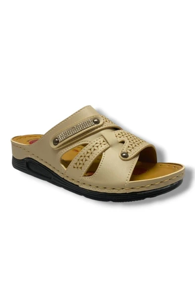 Serra 640-25 Anatomik Masaj Taban Taşlı Tokalı Kadın Terlik ürün görseli 1