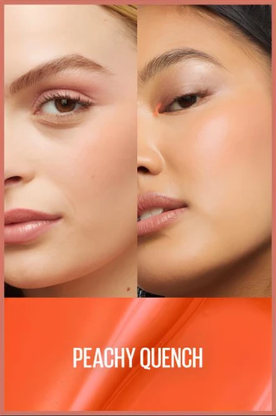 Maybelline New York Sunkisser Hazy Matte Likit Allık - 34 Peachy Quench - 3