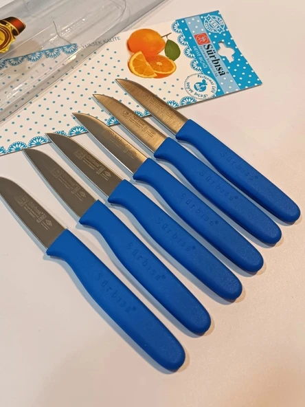 Sürbisa Meyve Takımı Mavi (6'lı)61007 7.0 cm - Resim 2