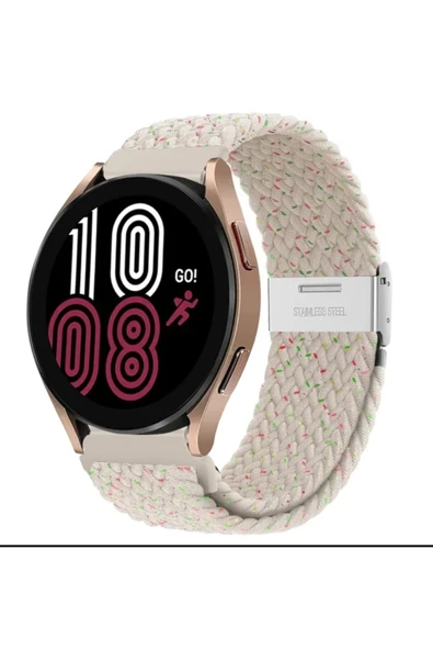 Samsung Galaxy Watch6 40 43 44mm Classic 47mm (20mm) Likralı Örgü Flexible Kayış Akıllı Saat Kordonu