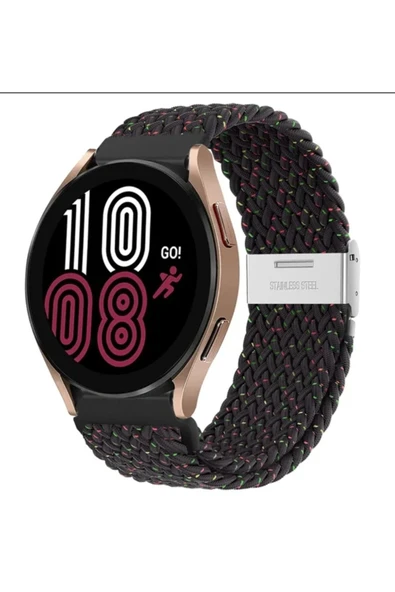 Garmin Forerunner 645/245 Music Uyumlu (20mm) Likralı Örgü Flexible Kayış Akıllı Saat Kordonu