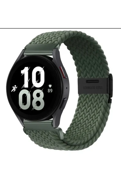 Huawei Watch Gt2 Gt3 Elegant 42mm/Gt3 Pro 43mm (20mm) Likralı Örgü Kayış Akıllı Saat Kordonu