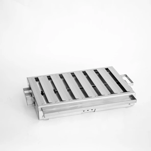 İdeal Boy Paslanmaz Katlanır Pratik Mangal (YIKANABİLİR) 35 x 25 x 20 cm MAŞA HEDİYELİ - Resim 7