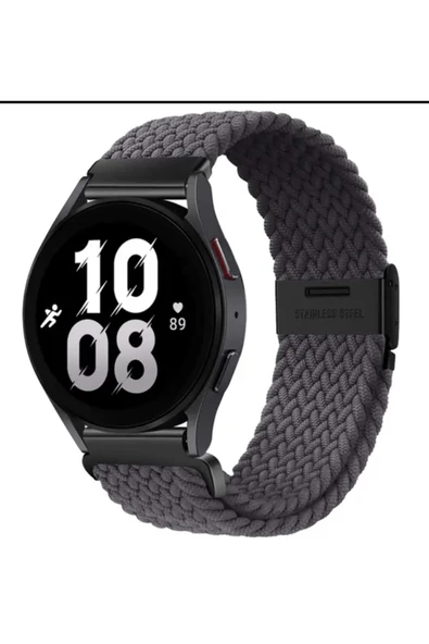 Samsung Galaxy Watch Active R500 Uyumlu (20mm) Likralı Örgü Flexible Kayış Akıllı Saat Kordonu