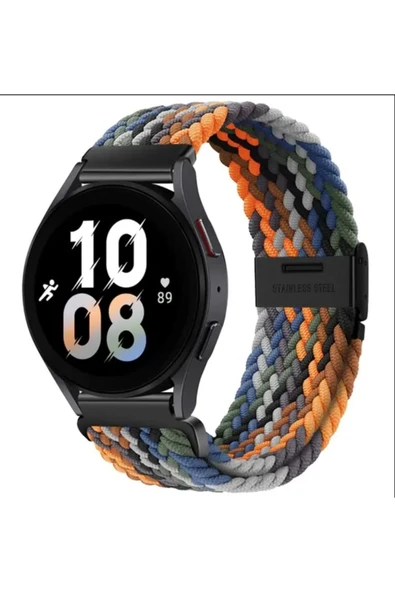 Huawei Watch Gt3 SE ile Uyumlu  Likralı Örgü Flexible Kayış Akıllı Saat Kordonu