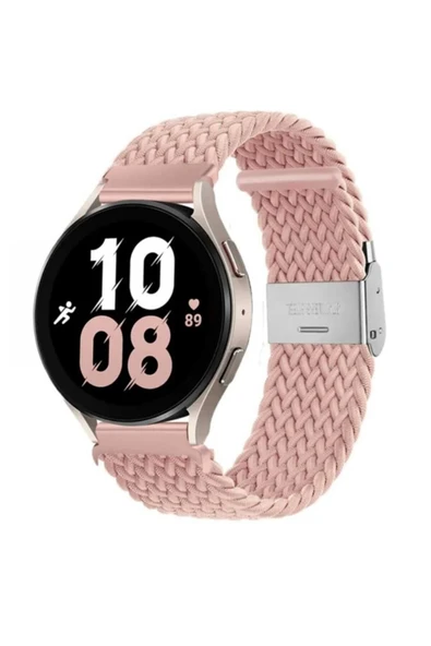 Samsung Gear S3 Frontier-Classic Uyumlu Likralı Örgü Flexible Kayış Akıllı Saat Kordon