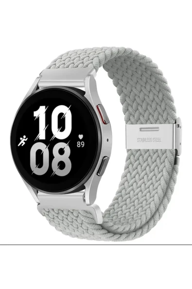 Huawei Watch Buds ile Uyumlu Likralı Örgü Flexible Kayış Akıllı Saat Kordonu