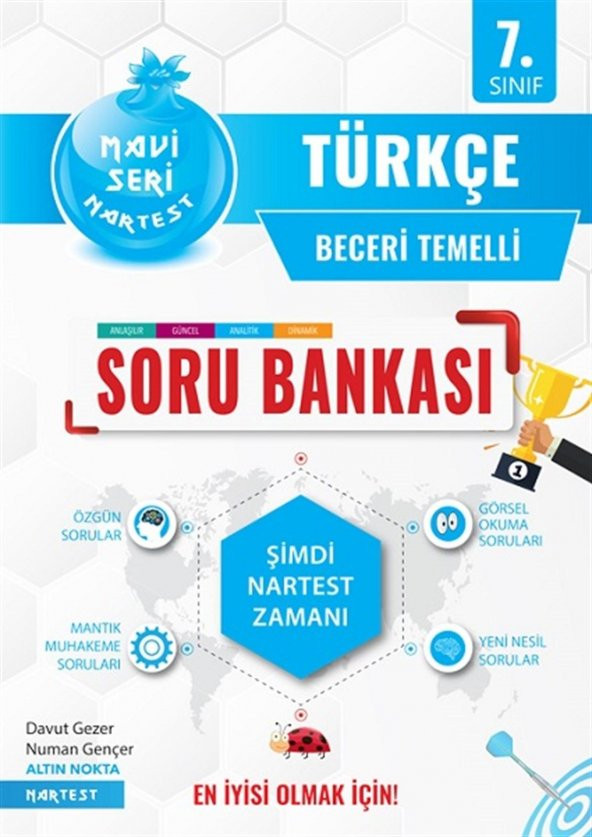 Nartest Yayınları 7. Sınıf Mavi Türkçe Soru Bankası