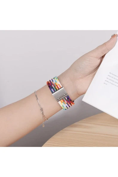 Xiaomi Watch S1-S1 Active S1 Pro S2 Uyumlu Likralı Örgü Flexible Akıllı Saat Kordonu - 2