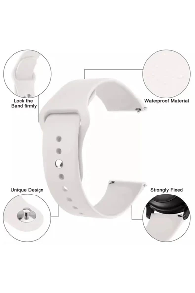 Samsung Galaxy Gear Sport R600 S2 Clasic Uyumlu Kayış Renkli Jel Silikon Kordon 20mm - 2