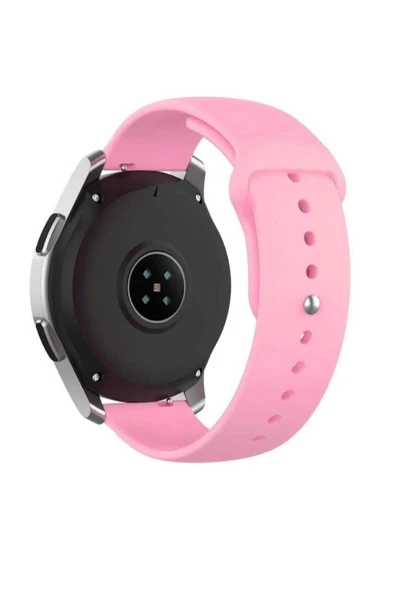 Samsung Galaxy Watch 3 Uyumlu Kayış Yumuşak Renkli Jel  Silikon Kordon 22mm