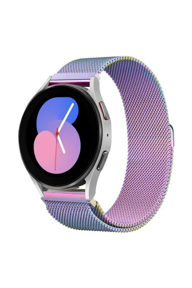 Amazfit Gts/gts2/gts2e/gts2mini/gts3/gts4mini Uyumlu Metal Hasır Mıknatıslı Örgü 20mm Saat Kordonu