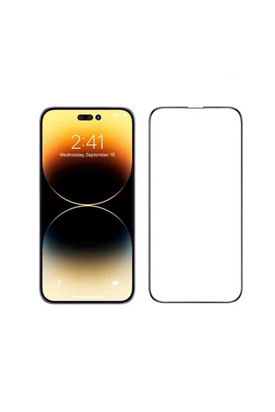 Apple iphone 15 Pro Tam Kaplayan Darbe Dayanıklı Parlak Esnek Kırılmaz Ekran Koruyucu