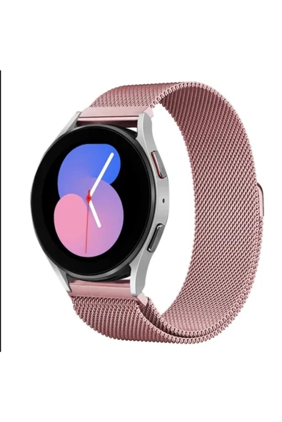 Samsung Galaxy Gear S2 Classic Gear Sport R600 Uyumlu Metal Hasır Örgü Mıknatıslı 20mm Saat Kordonu
