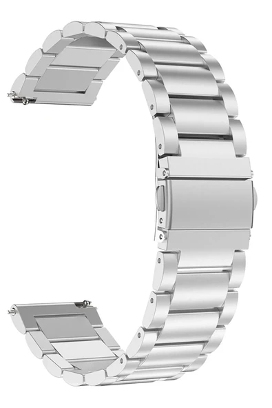 Samsung Galaxy Gear S2 Classic Gear Sprot R600 Uyumlu Çelik Metal Paslanmaz 20mm Saat Kordonu - 2