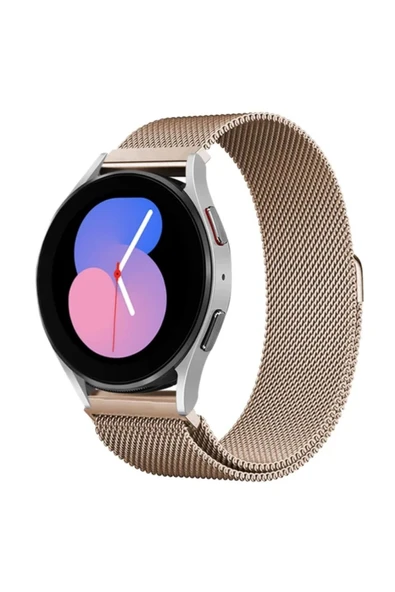 Huawei Watch GT4 Pro 46mm Uyumlu Mıknatıslı Metal Hasır Kordon