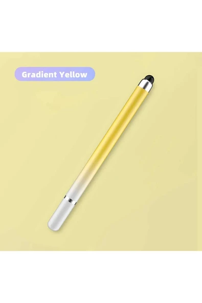 Stylus Pen Dokunmatik Tablet Kalemi iOS Android Windows Uyumlu Renk Geçişli 2in1  Tablet Kalemi