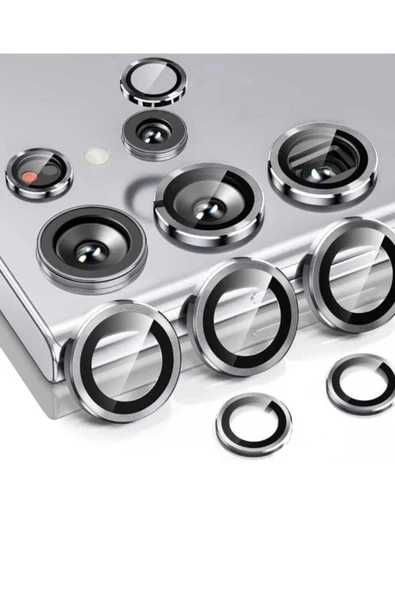 Samsung Galaxy S22 Ultra Uyumlu Safir Kamera Lens Mercek Koruyucu 5 Parça Tekli Lens  Camı