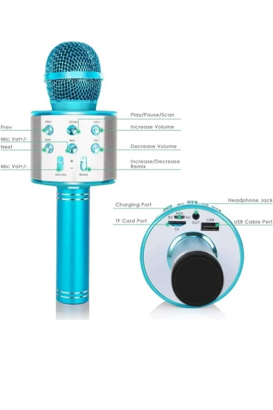 Subzero Karaoke Bluetooth Mikrofon Hoparlör - 2