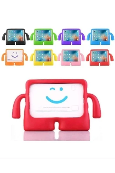 Apple Ipad Air 1 9.7 Air 2 9.7 Çocuklar Için Yumuşak Dokulu Standlı Silikon Tablet Kilifi