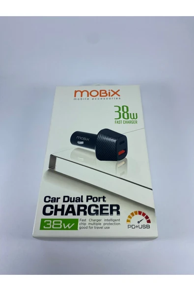 MOBİX Mobix Çift Çıkışlı 38 Watt Araç Şarj