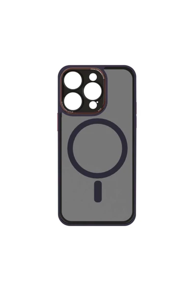 Mopal İphone 15 Pro Uyumlu Kamera Lens Hoparlör Korumalı Magsafe Transparan Sonic Silikon Kılıf - Resim 2