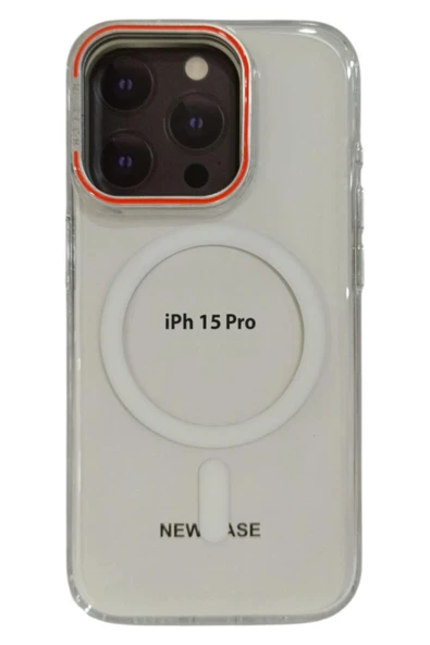 Mopal Brabus iPhone 15 Pro Uyumlu Magsafe Transparan Darbe Koruyucu Emici Silkon Royal Kılıf