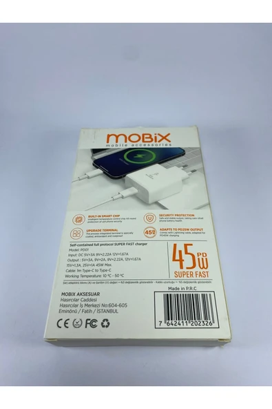 MOBİX Mobix 45 Watt Süper Hızlı Şarj - Resim 3