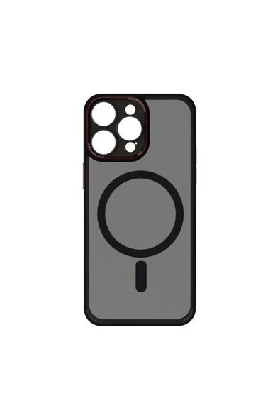 Mopal İphone 15 Pro Max Uyumlu Kamera Lens Korumalı Magsafe Transparan Sonic Silikon Kılıf - 2