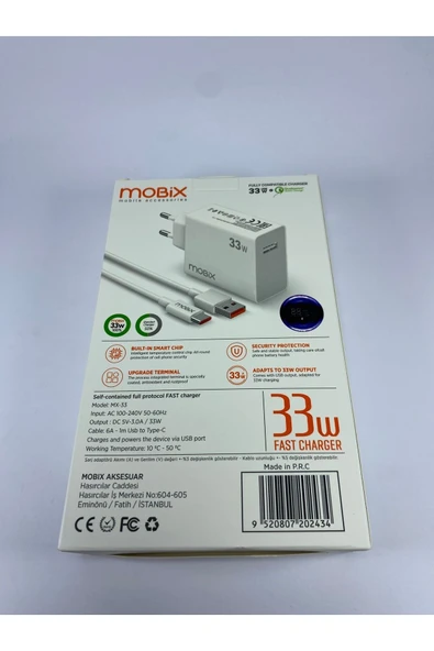 MOBİX Mobix 33 Watt Fast Wall Charger - Resim 3