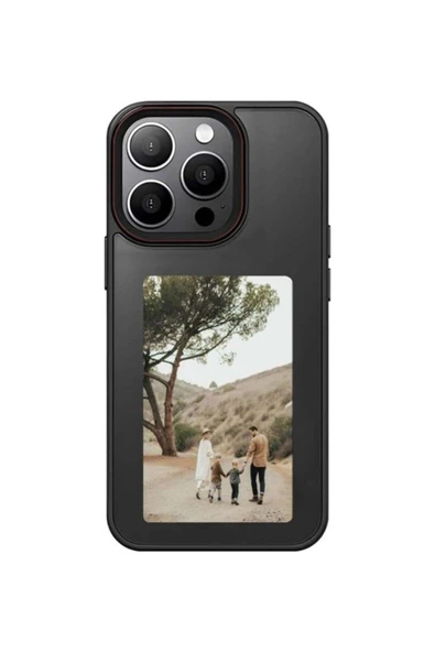 Mopal BRBAUS iPhone 15 PRO Uyumlu Nfc Fotoğraf Resim Yansıtmalı Kişiselleştirilebilir Insta Silikon Kılıf ürün görseli