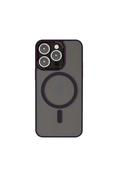 Mopal İphone 15 Pro Uyumlu Kamera Lens Hoparlör Korumalı Magsafe Transparan Sonic Silikon Kılıf ürün görseli