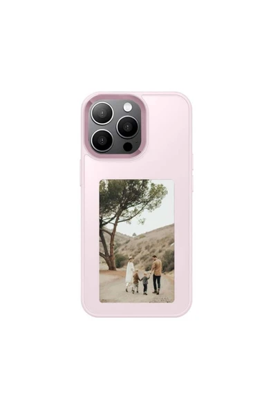 Mopal İphone 15 Pro Max Uyumlu Nfc Fotoğraf Yansıtmalı Kişiselleştirilebilir Insta Silikon Kılıf ürün görseli