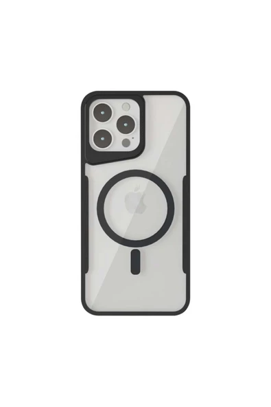 Mopal İphone 15 Pro Max Uyumlu Magsafe Kamera Korumalı Renkli Şeffaf Ince Horizon Silikon Kılıf - 1