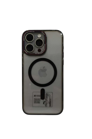 Mopal Brabus Apple iPhone 15 Pro Max Uyumlu Hoparlör Korumalı Magsafe Transparan Rex Cover Silikon Kılıf ürün görseli