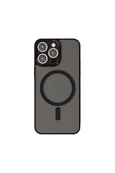 Mopal İphone 15 Pro Max Uyumlu Kamera Lens Korumalı Magsafe Transparan Sonic Silikon Kılıf