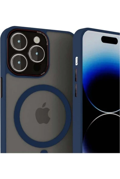 Mopal Brabus iPhone 14 Pro Max Uyumlu Kamera Lens Korumalı Magsafe Transparan Sonic Silikon Kılıf - 3