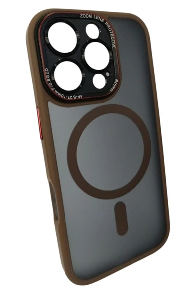 Mopal Brabus iPhone 16 Pro Uyumlu Kamera Lens Hoparlör Korumalı Magsafe Transparan Sonic Silikon Kılıf - 2