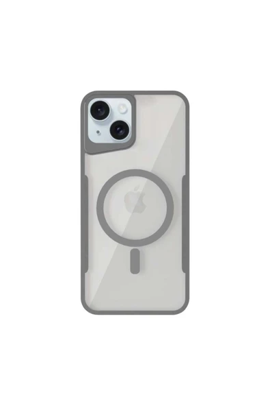 Mopal İphone 15 Uyumlu Magsafe Özellikli Kamera Korumalı Renkli Şeffaf Ince Horizon Silikon Kılıf