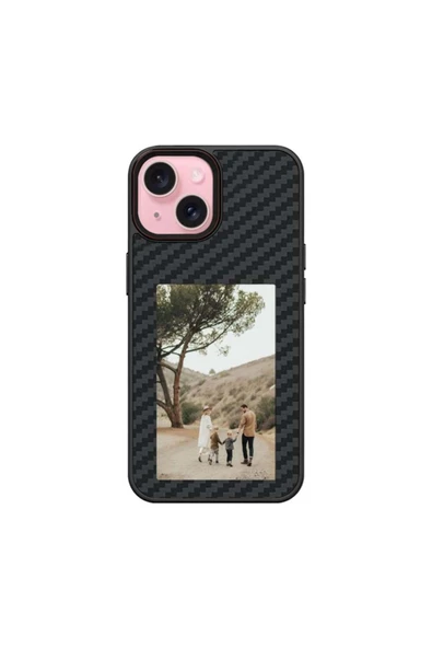 Mopal İphone 15 Uyumlu Nfc Fotoğraf Resim Yansıtmalı Kişiselleştirilebilir Insta Silikon Kılıf