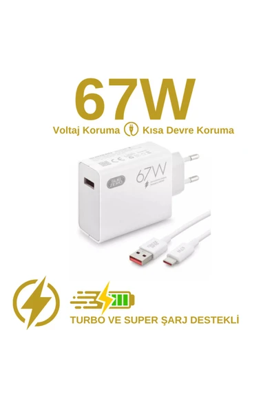 Subzero Tecno Spark 10KI5qB Uyumlu Şarj Aleti Type-C 67 Hızlı Şarj ( Orijinal Subzero) SBZ-SG51 - 3