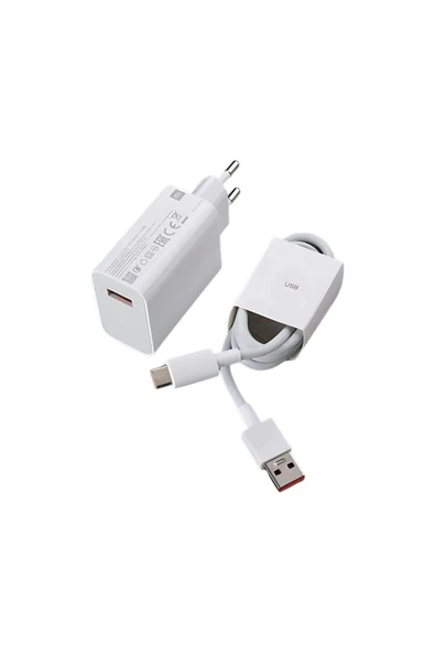 Türker Poco F61 Uyumlu Şarj Aleti Type-C 67W Turbo Hızlı Şarj Cihazı + Kablo - 1