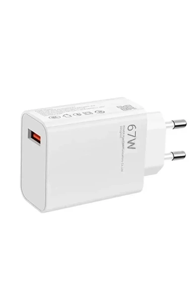 dvrgsm Xiaomi Redmi Note 9 Pro Uyumlu 67 Watt Hızlı Turbo Şarj Seti Kafa + Kablo - Resim 2